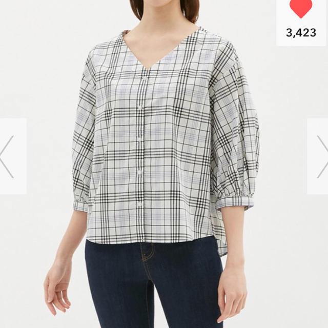GU(ジーユー)のGU チェックシャツ XL レディースのトップス(シャツ/ブラウス(長袖/七分))の商品写真
