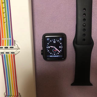 アップルウォッチ(Apple Watch)のz_jj様専用 アップルウォッチ series 3 ステンレスブラック38mm(その他)