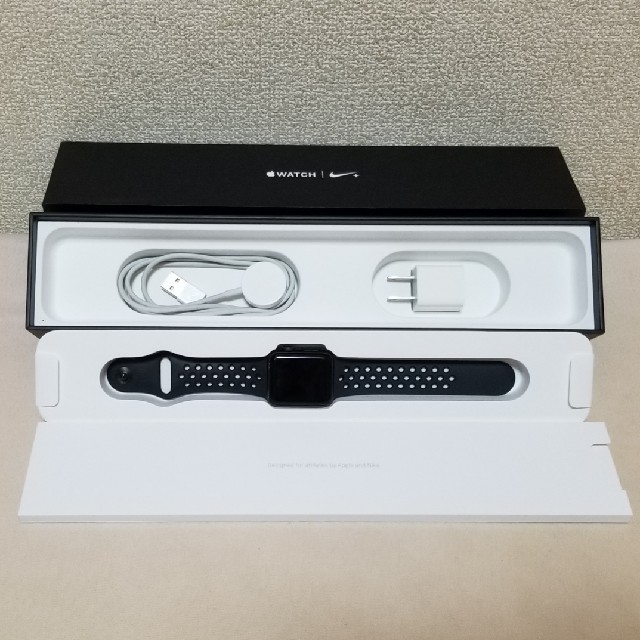 apple watch series2 Nike＋ 38mm スペースグレイ-