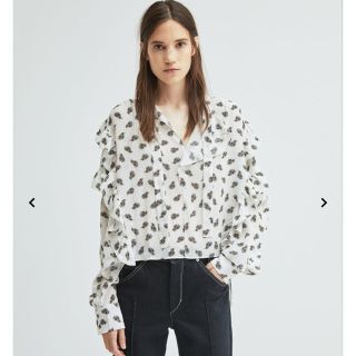 イザベルマラン(Isabel Marant)の定9万円 イザベルマラン シルク 花柄 ブラウス シャツ(シャツ/ブラウス(長袖/七分))