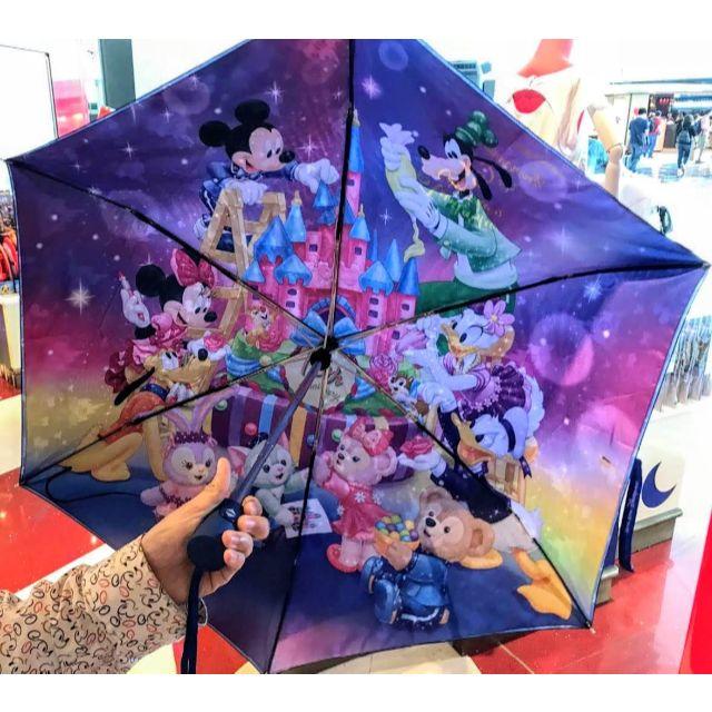 Disney(ディズニー)の香港ディズニー 13周年 ダッフィー メイ トーニ ステラ 折りたたみ傘 レディースのファッション小物(傘)の商品写真