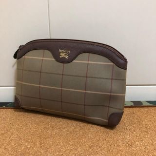 バーバリー(BURBERRY)の良品 old Burberrys チェック クラッチバッグ ポーチ(クラッチバッグ)