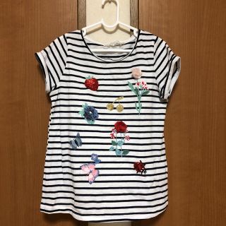 エイチアンドエム(H&M)のH&M エイチアンドエム ボーダー 半袖 Tシャツ 130(Tシャツ/カットソー)