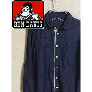 ベンデイビス(BEN DAVIS)のBEN DAVIS ベンデイビス デニムシャツ 綿 レーヨン(シャツ)