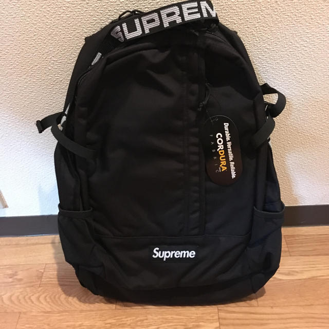 supreme backpack black 18SS | www.feber.com
