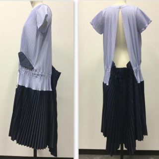 サカイ(sacai)のsacai  夏のワンピース　(ひざ丈ワンピース)