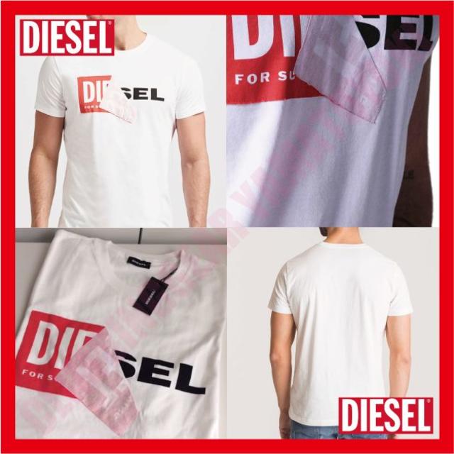 DIESEL(ディーゼル)の【超人気】DIESEL ディーゼル レッドボックスロゴT　S メンズのトップス(Tシャツ/カットソー(半袖/袖なし))の商品写真