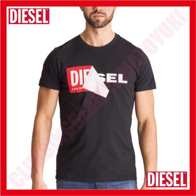 DIESEL(ディーゼル)の【超人気】DIESEL ディーゼル レッドボックスロゴT　M メンズのトップス(Tシャツ/カットソー(半袖/袖なし))の商品写真