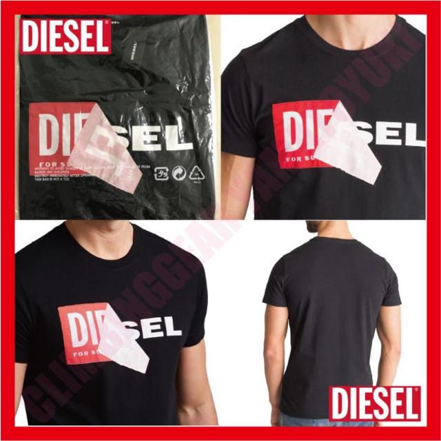 DIESEL(ディーゼル)の【超人気】DIESEL ディーゼル レッドボックスロゴT　M メンズのトップス(Tシャツ/カットソー(半袖/袖なし))の商品写真