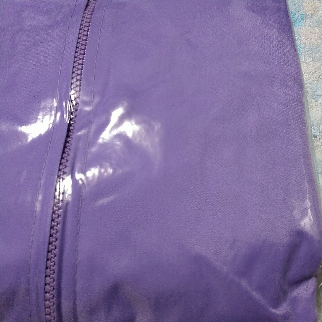 【新品/未使用】レインコート パープル 紫　LL メンズのファッション小物(レインコート)の商品写真