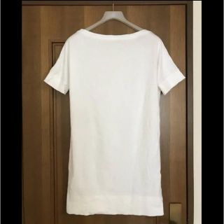 プチバトー(PETIT BATEAU)のPETIT BATERU プチバトー S/Sデザインカットソー ホワイト(Tシャツ(半袖/袖なし))