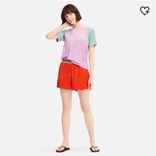 ユニクロ(UNIQLO)のユニクロ　エアリズムパイルカラーブロックT(Tシャツ(半袖/袖なし))