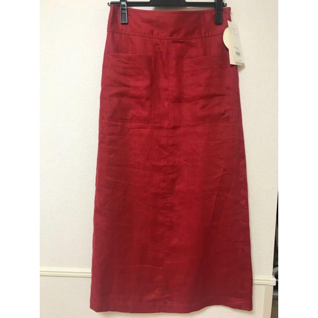 Mila Owen(ミラオーウェン)のミラオーウェン  リネンスカート レディースのスカート(ひざ丈スカート)の商品写真