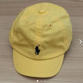 ラルフローレン(Ralph Lauren)の【美品】ラルフローレン キャップ  イエロー  6-12m(帽子)