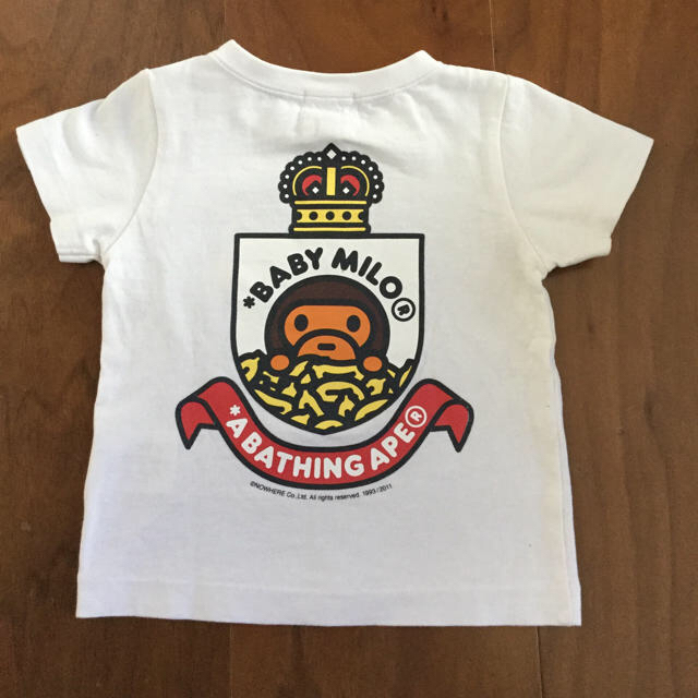 A BATHING APE(アベイシングエイプ)のBape kids Tシャツ 70 キッズ/ベビー/マタニティのベビー服(~85cm)(Ｔシャツ)の商品写真
