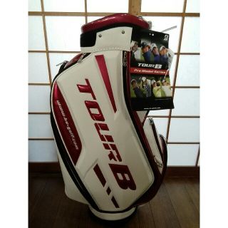 ブリヂストン(BRIDGESTONE)の値下げ　新品ゴルフバック　TOUR B CBG801(白/赤)(バッグ)