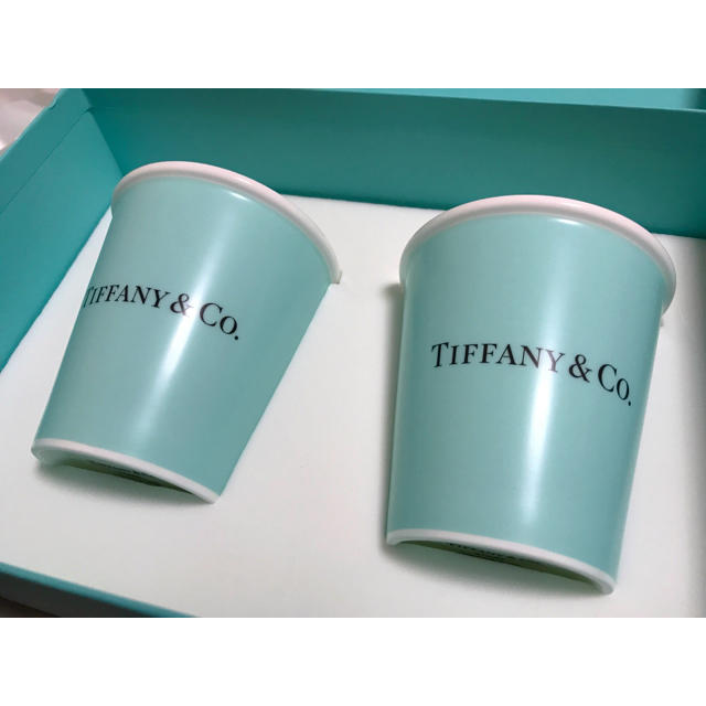 TIFFANY ティファニー ボーンチャイナ ペーパーカップ ペア