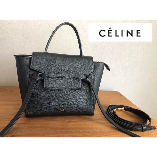 celine - 【ジュエル様 専用】セリーヌ ベルトバッグ ナノ ブラックの