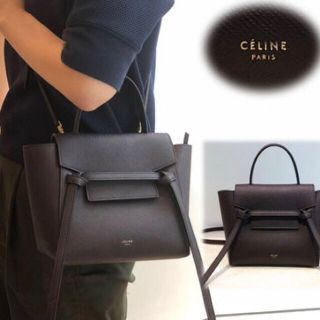 celine - 【ジュエル様 専用】セリーヌ ベルトバッグ ナノ ブラックの ...