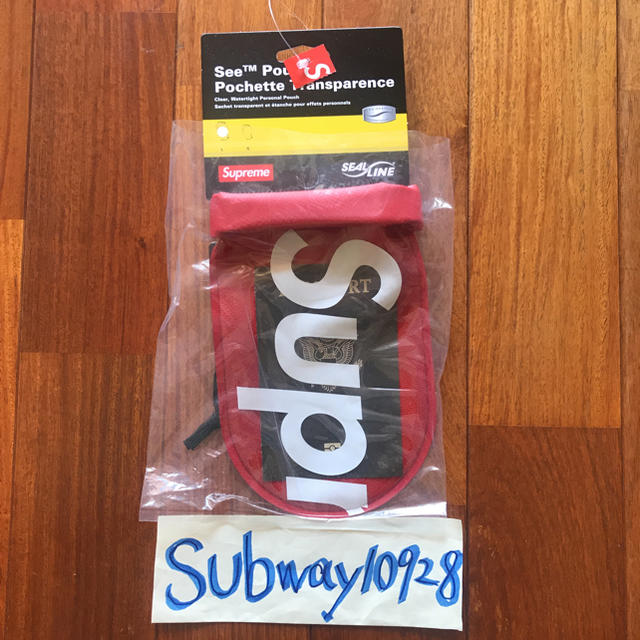 Supreme(シュプリーム)の送料無料 Supreme See Pouch RED L メンズのファッション小物(コインケース/小銭入れ)の商品写真