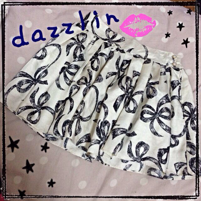 dazzlin(ダズリン)のdazzlin＊リボン柄フレアスカート レディースのスカート(ミニスカート)の商品写真