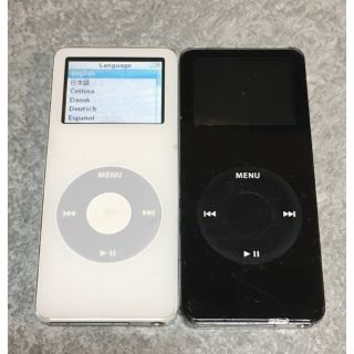 アップル(Apple)のipod nano 2台 ジャンク(ポータブルプレーヤー)