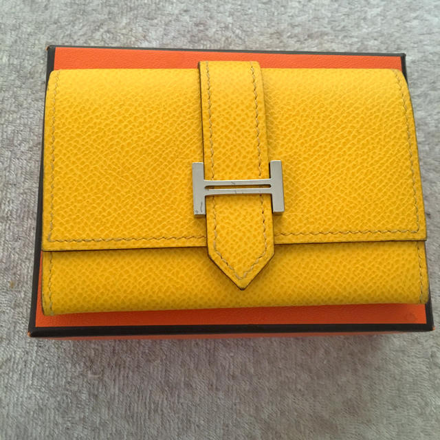 希少✨HERMES エルメス カードケース 名刺入れ 定期入れ ホース ブルー