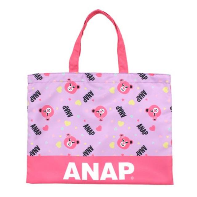 ANAP Kids(アナップキッズ)の♪新品　キャラクターおけいこBAG　パープル♪ キッズ/ベビー/マタニティのこども用バッグ(レッスンバッグ)の商品写真