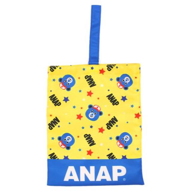 ANAP Kids(アナップキッズ)の♪新品　キャラクターシューズBAG　イエロー♪ キッズ/ベビー/マタニティのこども用バッグ(シューズバッグ)の商品写真