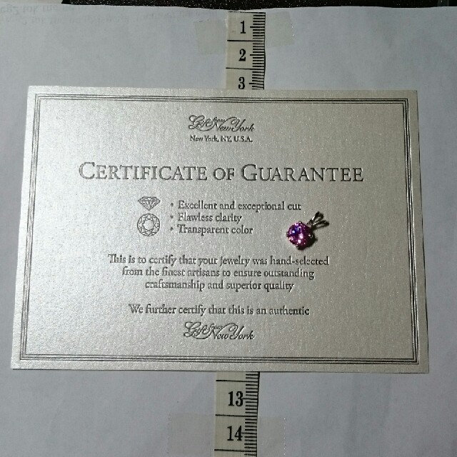 CZ ピンクダイヤモンド ネックレストップのみ レディースのアクセサリー(ネックレス)の商品写真