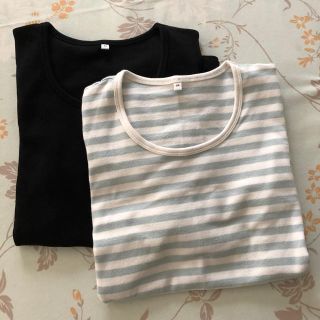 ムジルシリョウヒン(MUJI (無印良品))の無印 Ｔシャツ 2枚(Tシャツ(半袖/袖なし))