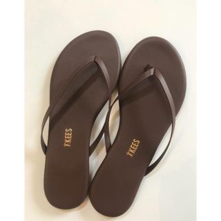 プラージュ(Plage)の新品★TKEES トングサンダル★ブラウン38(ビーチサンダル)