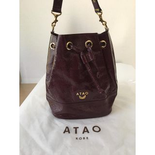 アタオ(ATAO)のATAO ハンドバッグ ボルドー 美品(ハンドバッグ)