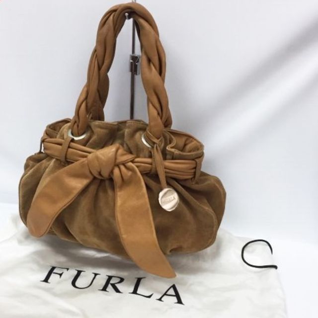 Furla(フルラ)のフルラ スエード レザー ハンドバッグ レディースのバッグ(ショルダーバッグ)の商品写真