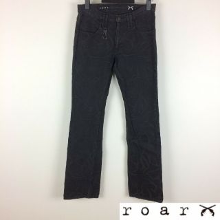 ロアー(roar)の美品 roar ロアー ブーツカットデニム ブラック サイズ1(デニム/ジーンズ)