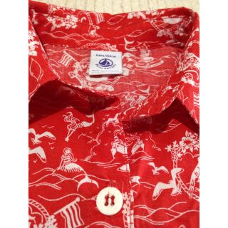 プチバトー(PETIT BATEAU)のプチバトー シャツ ワンピース 6歳用(ワンピース)