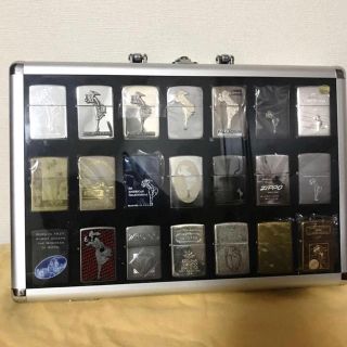 ジッポー(ZIPPO)の専用 ジッポー ウインディ コレクション ケース付き ２０個と筆記体ジッポー(タバコグッズ)