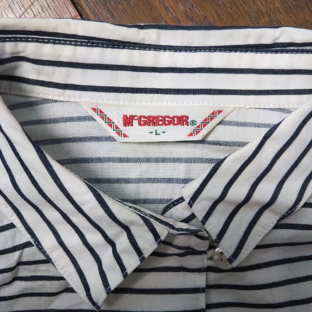 McGREGOR(マックレガー)の マックレガー ボーダーシャツ L レディースのトップス(シャツ/ブラウス(長袖/七分))の商品写真