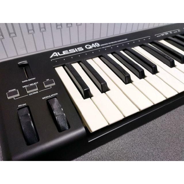 USB MIDIキーボード 49鍵 Alesis Q49 楽器のDTM/DAW(MIDIコントローラー)の商品写真