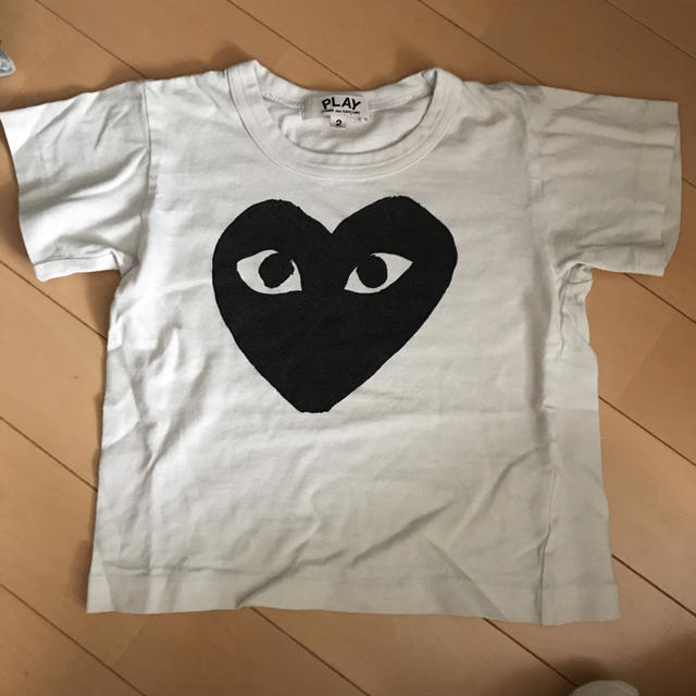 COMME des GARCONS(コムデギャルソン)のPLAY kids Tシャツ こども ギャルソン CABANE de ZUCCa キッズ/ベビー/マタニティのキッズ服女の子用(90cm~)(Tシャツ/カットソー)の商品写真