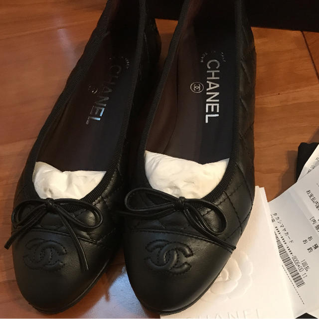 メーカー再生品】 CHANEL 裏張り済み 新品 バレリーナシューズ