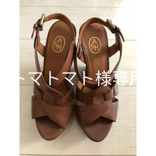 アッシュ(ASH)の【美品】ASH ウエッジヒールサンダル(サンダル)