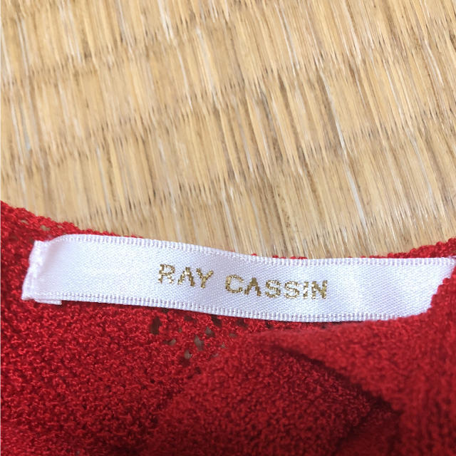 RayCassin(レイカズン)のレイカズン トップス 赤 レディースのトップス(Tシャツ(半袖/袖なし))の商品写真