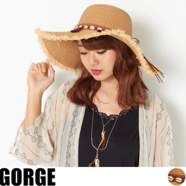 GORGE(ゴージ)のGORGE フリンジハット レディースの帽子(ハット)の商品写真
