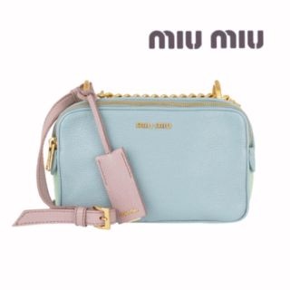 ミュウミュウ(miumiu)のmiumiu マドラス ショルダーバッグ パステル ピンク(ショルダーバッグ)