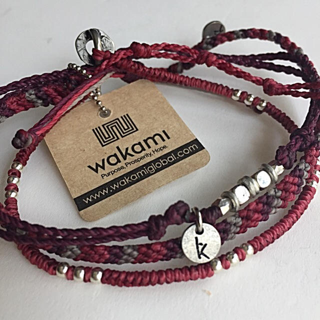 wakami(ワカミ)の『、様専用』wakami♣︎3本セット アンクレット《Wine Red》 メンズのアクセサリー(アンクレット)の商品写真