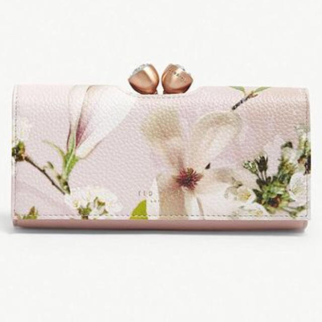 財布TED BAKER 花柄 長財布 ペールピンク 新品