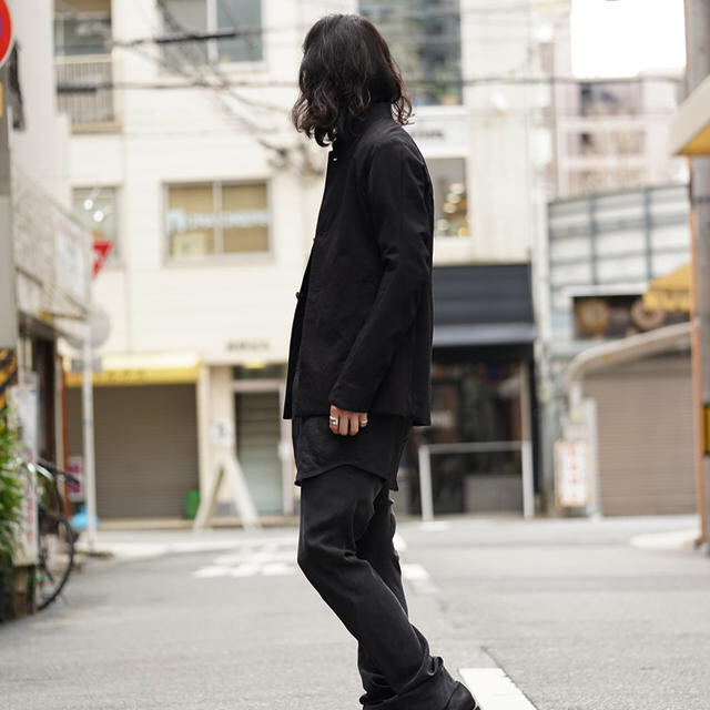 DEVOA(デヴォア)のdevoa Jacket Cotton Linen Rip Stop Black メンズのジャケット/アウター(テーラードジャケット)の商品写真