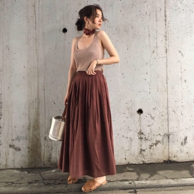 TODAYFUL(トゥデイフル)の【新品】Flare Cotton SK レディースのスカート(ロングスカート)の商品写真
