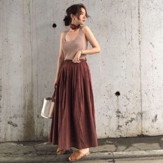 トゥデイフル(TODAYFUL)の【新品】Flare Cotton SK(ロングスカート)